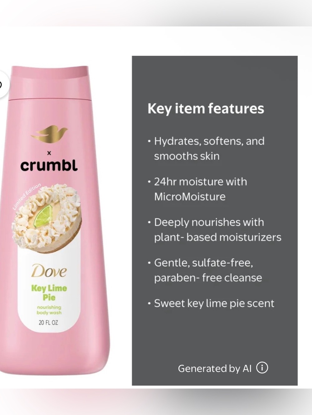 Key Lime Pie Nourishing Body Wash -